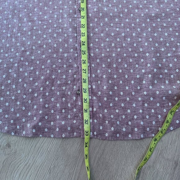 Unisex Short Sleeve Hemp Button Down sz 2XL - Mocha Mousse - Picture 6 of 10